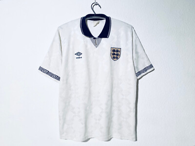England Adult L World Cup Italia 90 Home Shirt Umbro 90/92