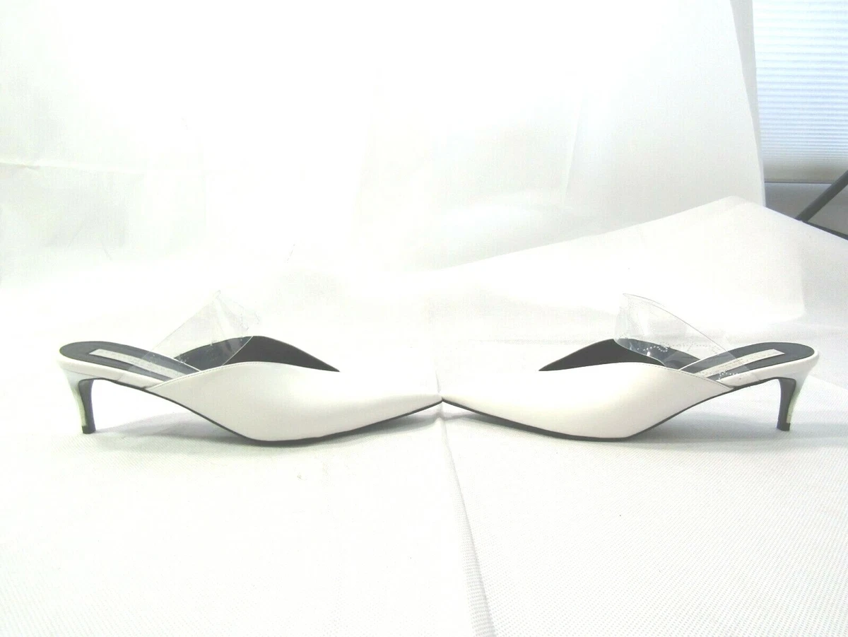 White hotsell kitten mules