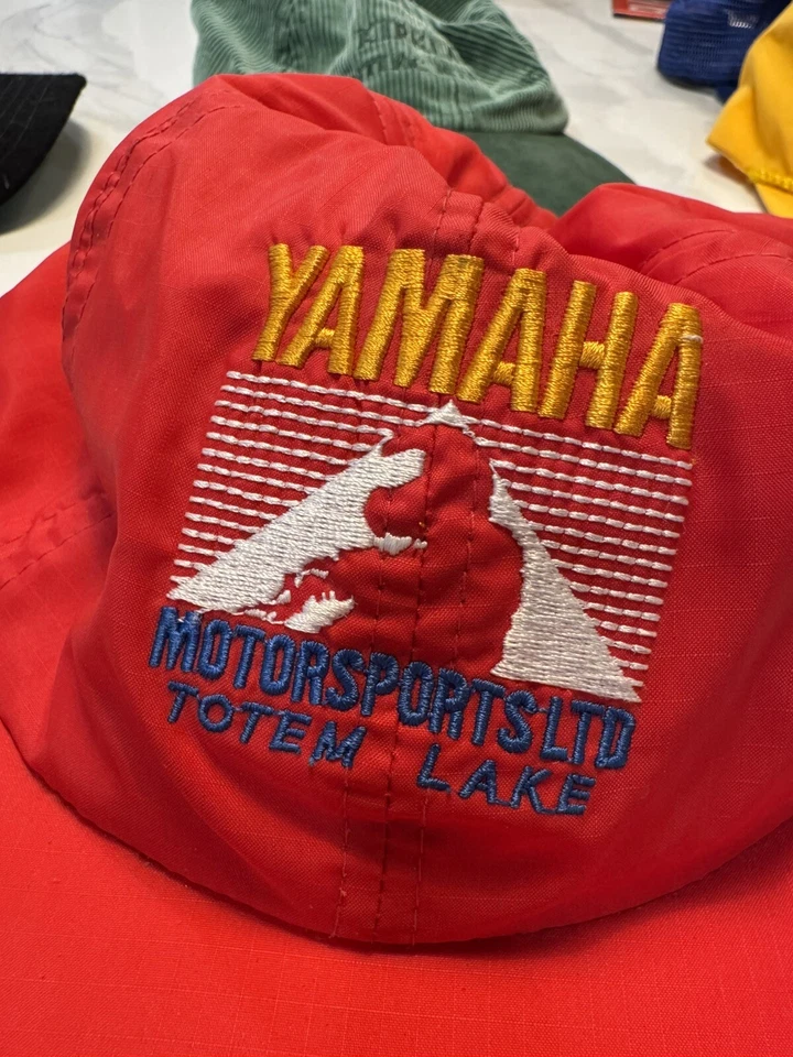 复古雅马哈摩托车帽 80 年代 90 年代防撕裂扣 — 第 2/4 张图片