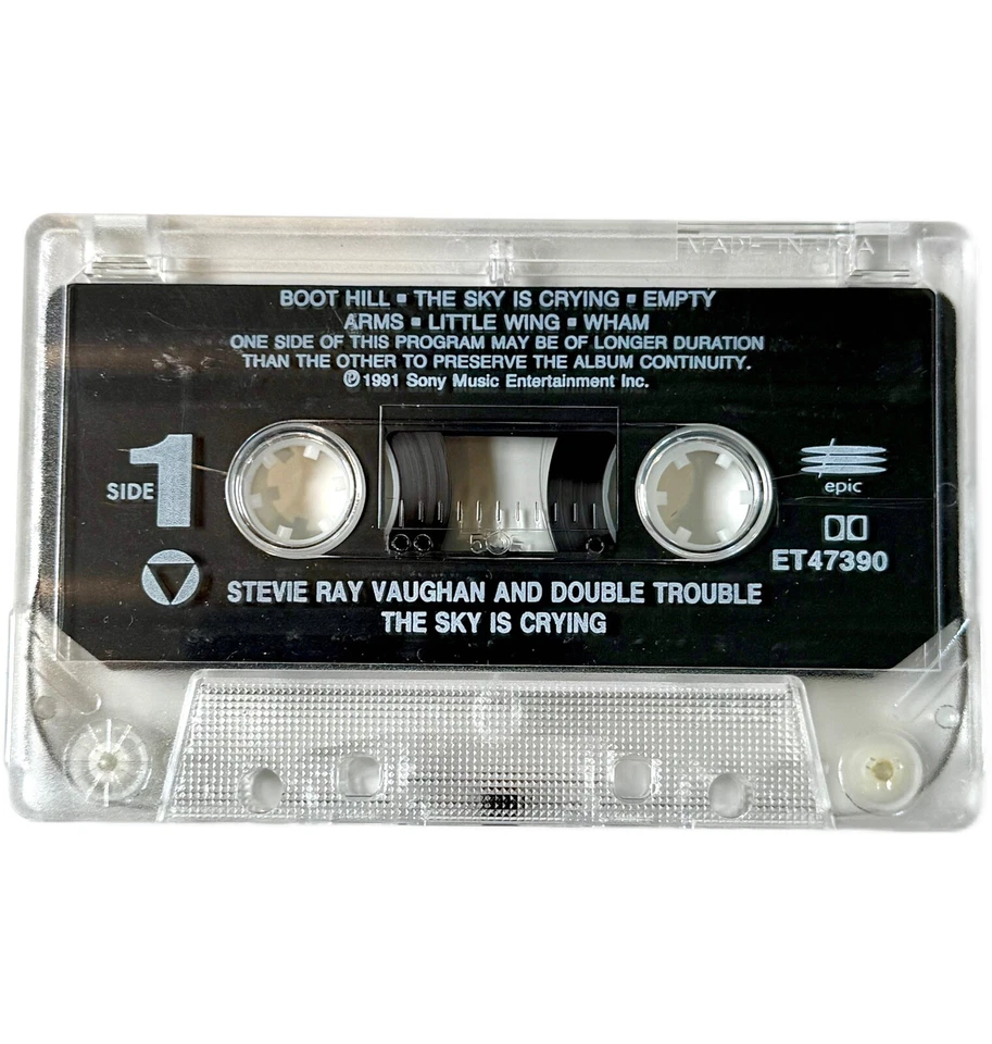 STEVIE RAY VAUGHAN and Double Trouble The Sky Is Crying Cassette Tape 1991 Sony - Image 4 of 4