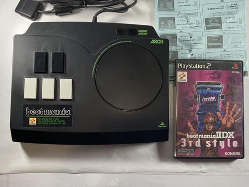 Konami Beatmania DJ Station PS1 PS2 PlayStation Controller + Bearnania 3DX Japan - Picture 2 of 12