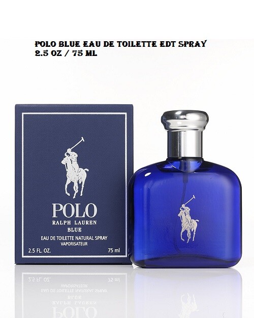 Polo Blue by Ralph Lauren 2.5 oz / 75 ml Eau De Toilette EDT Spray