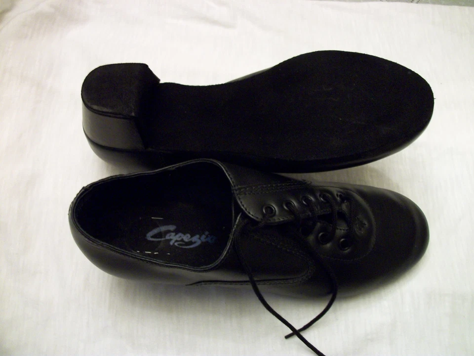Capezio Men's Latin Oxford Dance Shoes Black Leather BR01 New In Box - Image 2 of 2