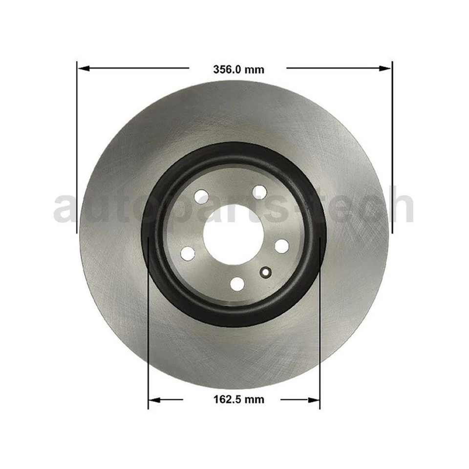 BENDIX PREMIUM DRUM AND ROTOR Front Disc Brake Rotor For Audi A6 2016 2017 2018 - Image 2 of 3