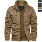 Men's Casual Atheletic Jacket Field Sturdy Bomber Jacket Outdoor Windbreaker