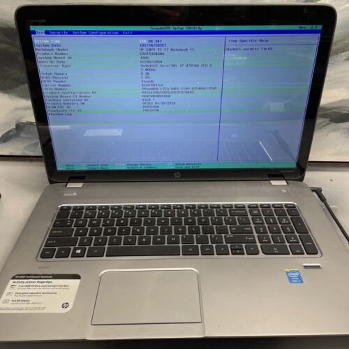 HP ENVY TOUCHSMART M7-J120DX CORE i7-4700MQ 8GB RAM As Is