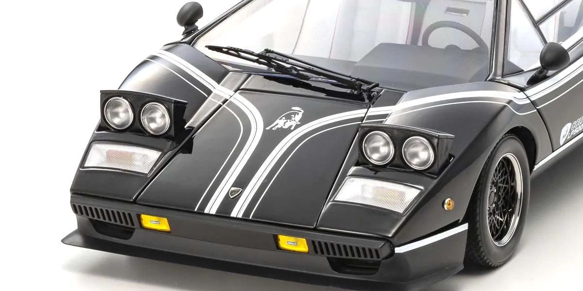 NEW KYOSHO 1/12 Lamborghini Countach LP500R Black Auto Scale
