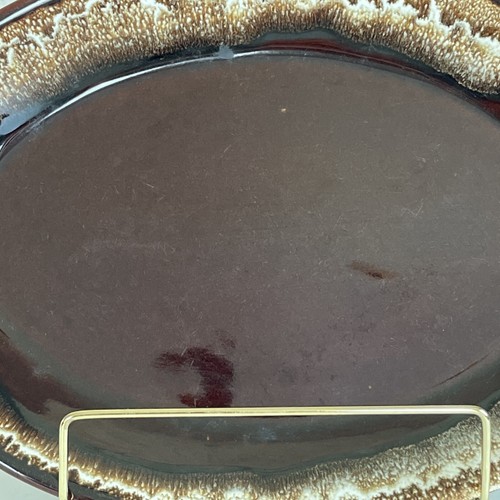 Pfaltzgraff Gourmet Brown Drip 12” Oval Serving Platter - Picture 4 of 5
