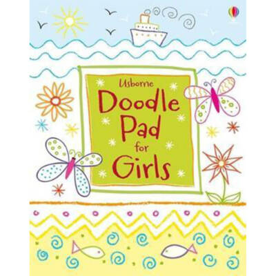 Usborne Harper Collins Delightful Activity Doodle Pad for Girls 204 Pages