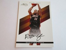 2009-10 Topps Signature Daequan Cook Card #TS-DC Serial #060/289