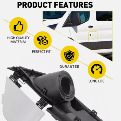 Fuel Filler Door Housing Gas Cap Cover Trim For Ford Transit 150/250/350 (2015-2023) - Direct Replacement 2015-2023 Transit Fuel Filler Cover - Foto 8