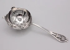 Pierced Sterling Silver Tea Strainer Emile Viner Sheffield 1940