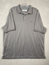 Tommy Bahama Islandzone Polo Shirt Mens XL Gray Short Sleeve Marlin Casual