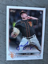 2022 Topps San Francisco Giants Sammy Long Autographed Baseball Card #308