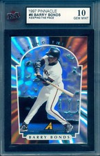 1997 pinnacle Baseball #6/18 barry bonds keeping the pace Graded KSA 10 GEM-MINT