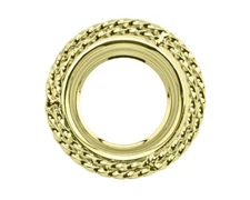 F&R LOWRIDER 51MM LONG DOUBLE SQUARE TWISTED GOLD BOTTOM BRACKET STEEL CUP.