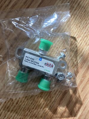 PCT Coaxial Cable 2-Way Splitter PCT-D32 5-1218 MHz 120dB with Hardware 