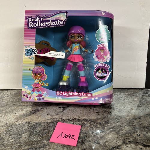 Rock N Rollerskate Doll Lightning Luna Light Up Remote Control Doll