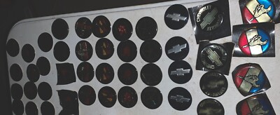 Lot Of Hub Cap Decals Retro Vinyl 