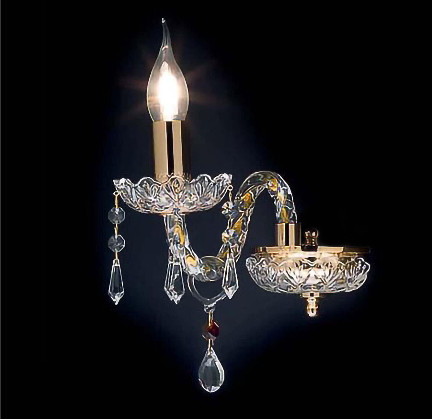 Applique parete cristallo classico 1 luce DESIGN SWAROVSKY