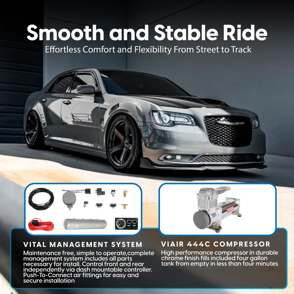 Suspensión de bolsa de aire TOPair Air Struts con gestión VITAL para Toyota Camry 02-11 Foto 4 de 4