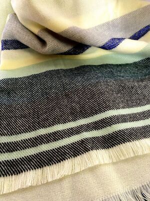 Multicolor Blanket Scarf Wrap Various Width Stripes Unbranded Ultra Soft 75''x24''