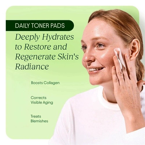 Almohadillas tónicas Jiyu Korean Skincare antienvejecimiento 100 piezas, minimizadoras de manchas oscuras y arrugas - Imagen 6 de 16