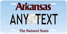 Arkansas Any Text Personalized Novelty Auto Car License Plate ATV Bicycle