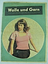 Vintage German NEEDLEWORK Magazine WOLLE und GARN Aug 1948 Zurich