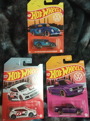 2022 Hot Wheels Volkswagen Series Volkswagen Scirocco GT 24, 49 BEETLE & CADDY