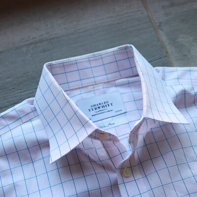 CHARLES TYRWHITT Dress Shirt Men's 15.5-33 Pink/White Check | eBay