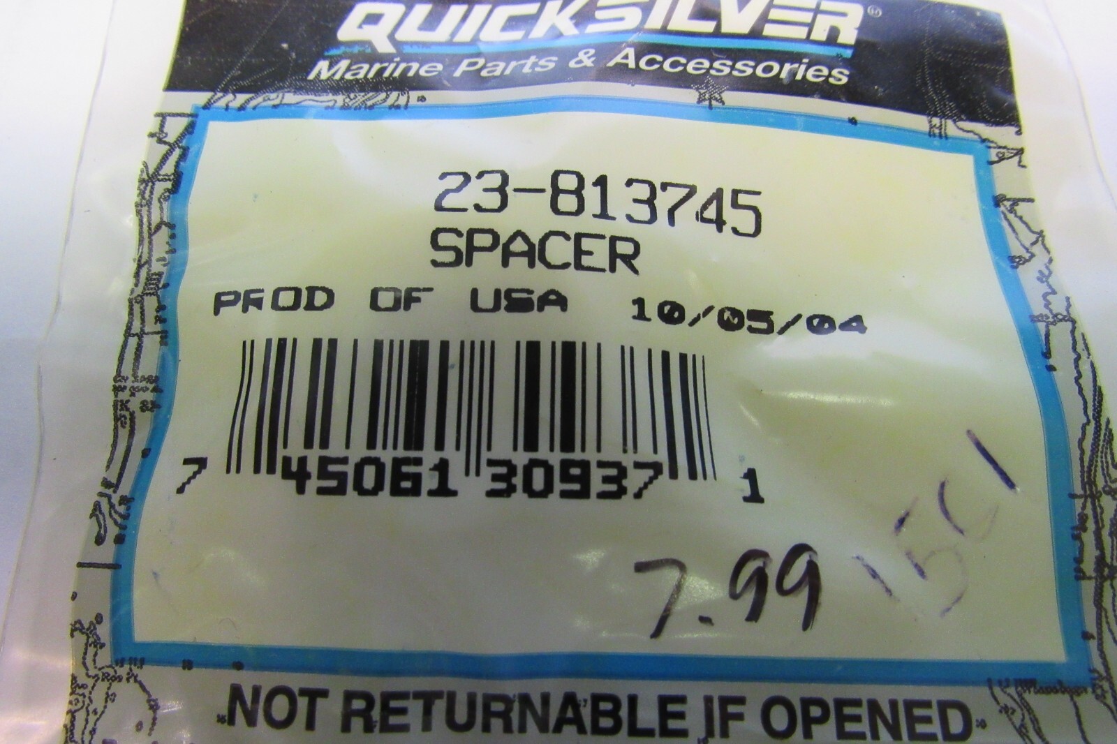 NEW MERCURY QUICKSILVER OEM SPACER # 23-813745 | eBay