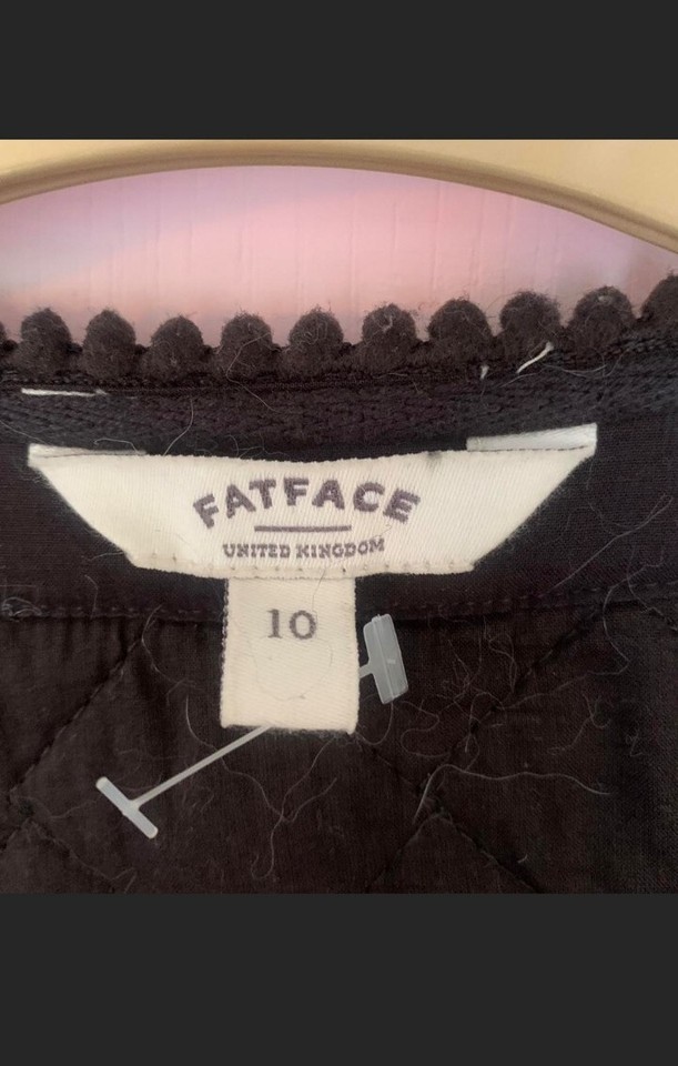 Fat Face Quilted Jacket Boho Ethno Brown With Elephants Size 10 eBay