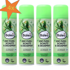 4x 200ml Balea 2in1 Fußdeo Fußspray Fußpfl...