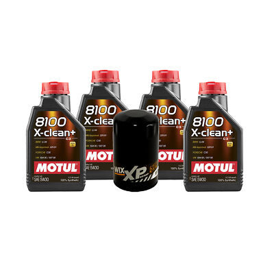 4L Motul 8100 X-CLEAN + 5W30 Wix XP Filter Motor Oil Change Kit API SN/CF