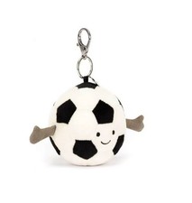 New 9cm football pendant bag charm plush toy doll gift with dust bag