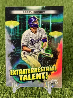 2023 Topps Chrome Cosmic Corey Seager Extra Terrestrial Talent Refractor