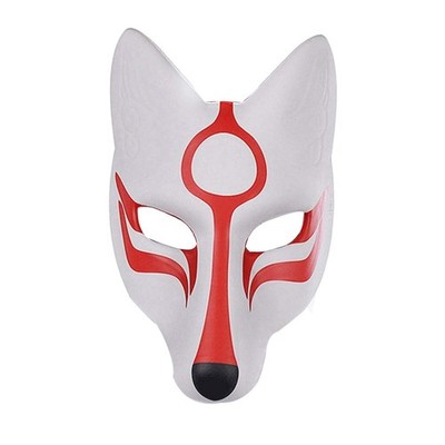 Anime Fuchs Maske Gesichtsbedeckung Halloween Cosplay Maske für Frauen Mädchen bequem