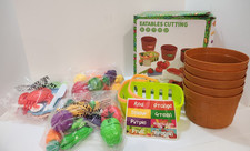 Toddler Play Food Set Cutting Kitchen Toys Montessori Learning Gift for Kids