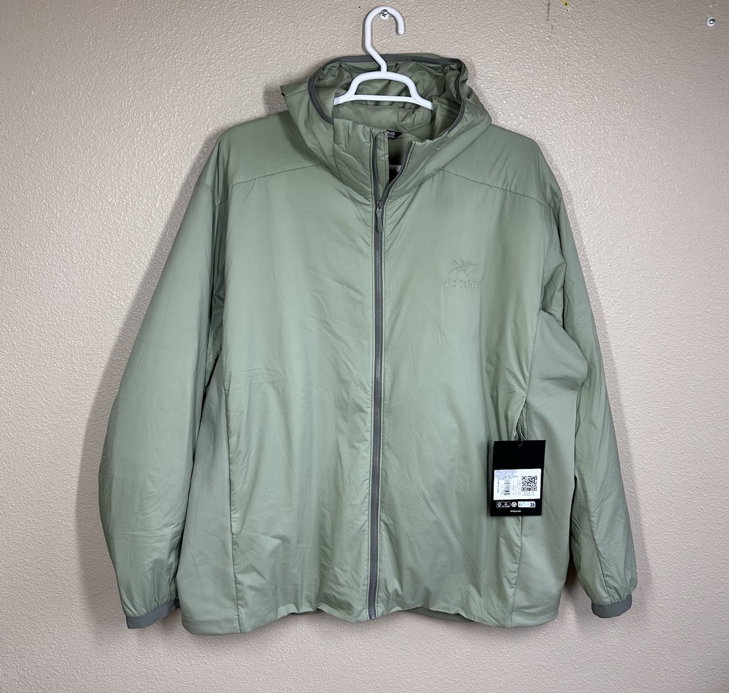 ARC'TERYX Atom Felpa con Cappuccio Isolata Uomo 3XL Chloris Nuova con etichette $300 Modello: X000007487140