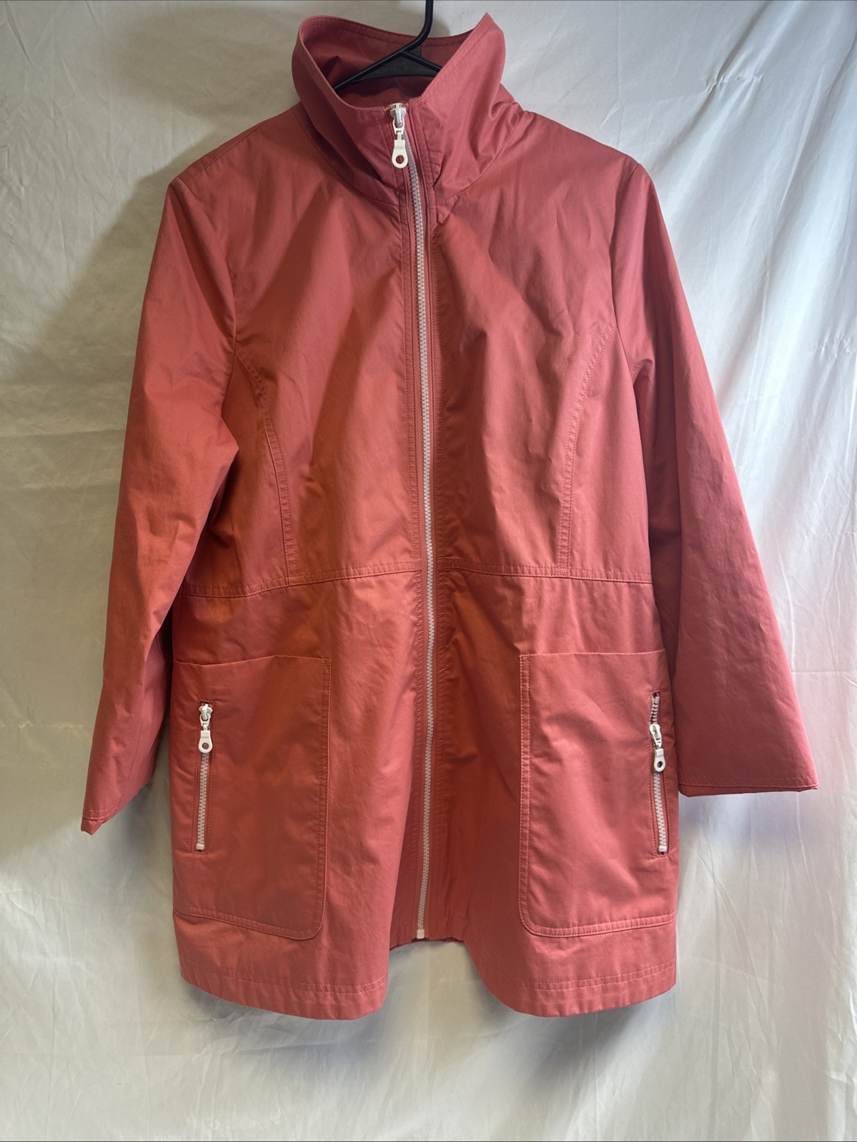 Pendleton Raincoat Jacket Full Zip Pretty Pink Zi… - image 1