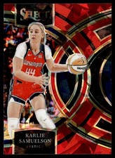 2024-25 Panini Select WNBA Premier Red Ice Prizms Karlie Samuelson Washington