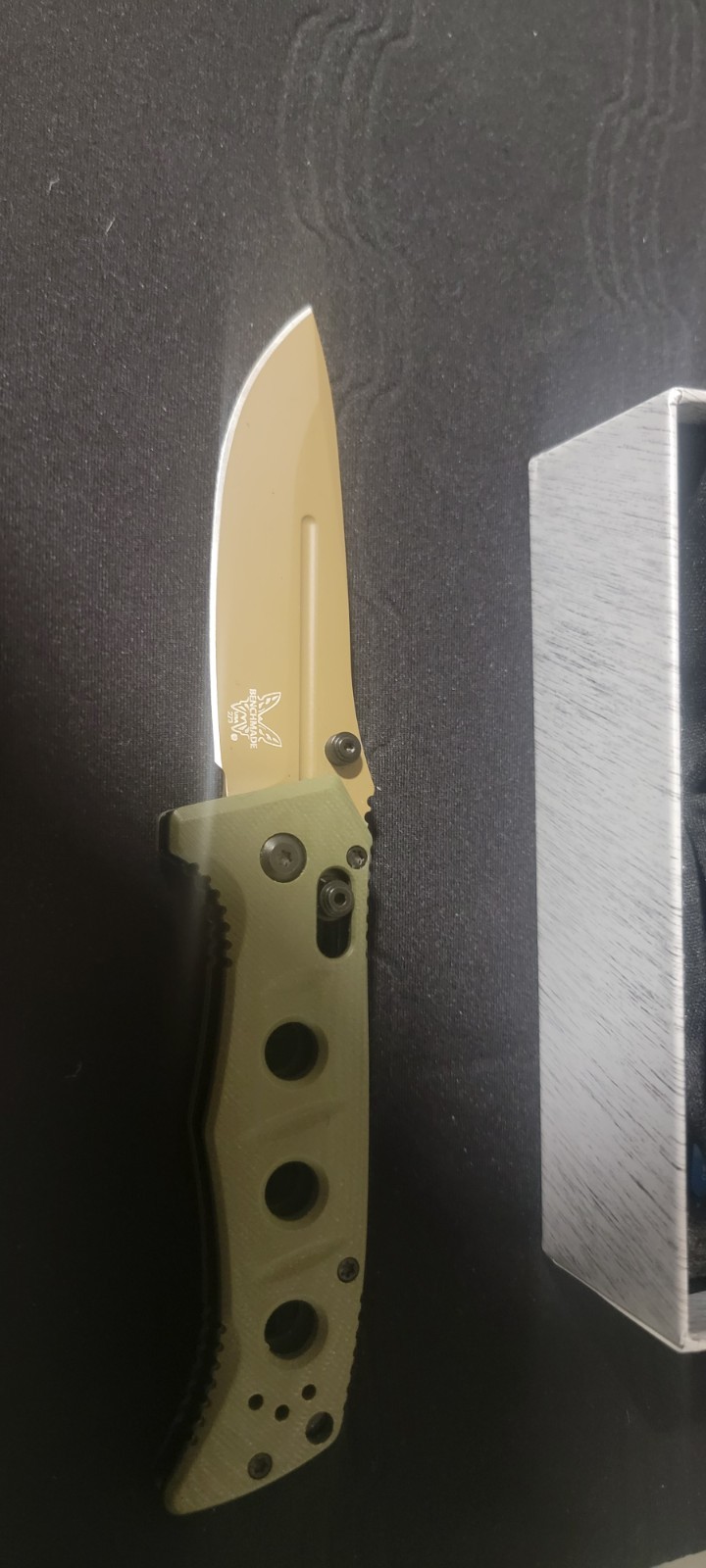 Benchmade Adamas Knife Olive G-10 (3.8" FE)