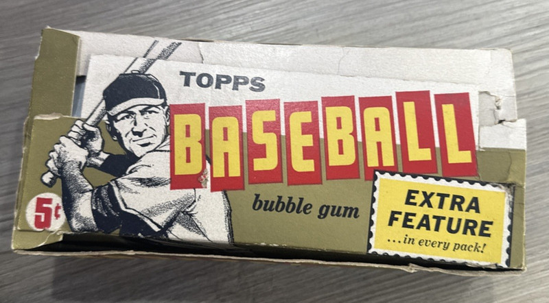 1961 Topps Empty Wax Box Complete 