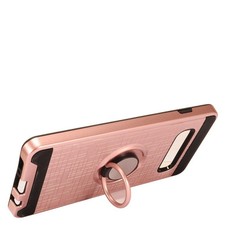 GSA Brushed Hybrid Case w/Ring Stand for Samsung Galaxy S10 Plus 6.4" -Rose