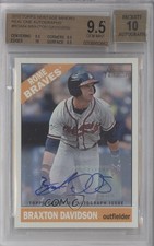 2015 Heritage Minor League Edition Real One Braxton Davidson BGS 9.5 Auto 0b0