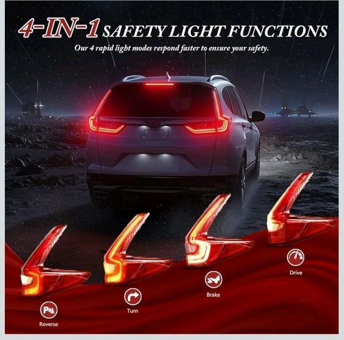 Luz trasera derecha LED compatible con Honda CR-V 2017-2019 repuesto#... Foto 3 de 4