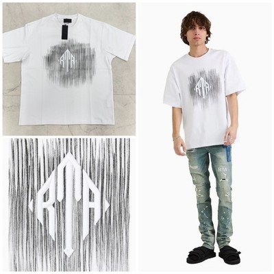 NWT $135 RTA Men's Colin Oversized Short Sleeve Tee Etched Monogram Size Small