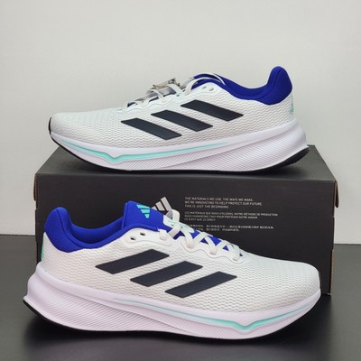 Adidas Response Men's Size 10 Running Shoes White Blue Athletic Sneakers