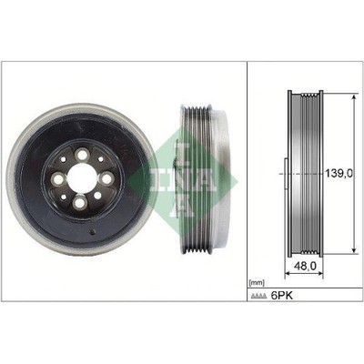 1x Riemenscheibe, Kurbelwelle Schaeffler INA 544 0065 10 passend für AUDI VW